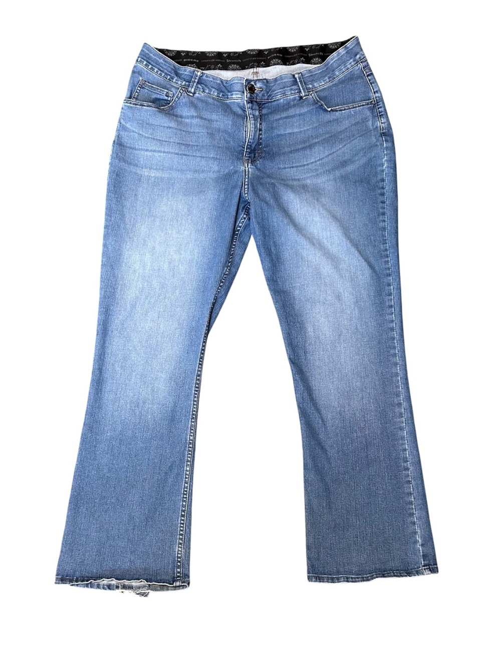 Riders Womens Jeans Sz 18 / 20 High Rise blue straight leg stretch denim #304
